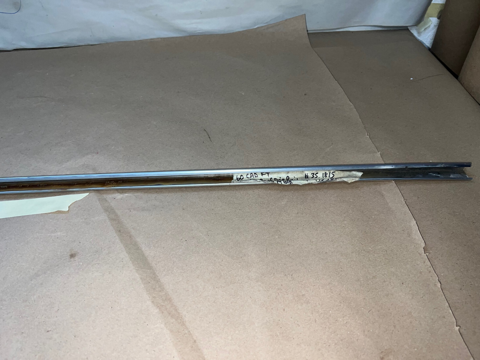 OEM 1959 1960 Cadillac Sed. Deville Flat Top DRIVER SIDE ROOF DRIP RAIL SCALP MOLDING TRIM #4755637 - Image 21