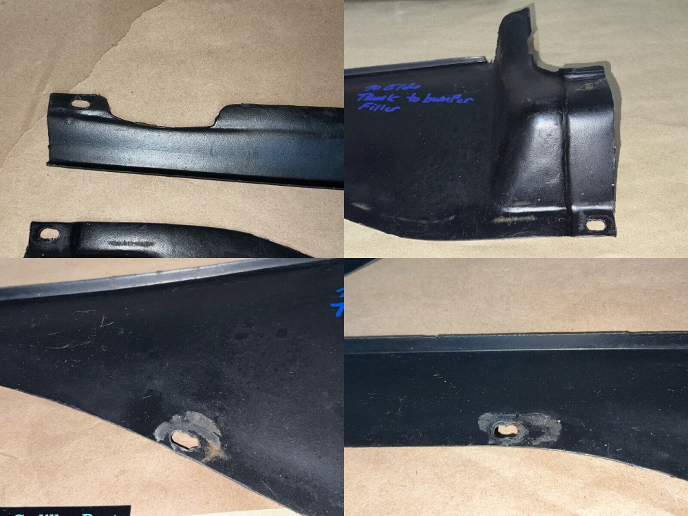 OEM 1970 Cadillac Eldorado RIGHT & LEFT REAR TRUNK TO BUMPER FILLERS PANELS TRIM COVER - Image 22