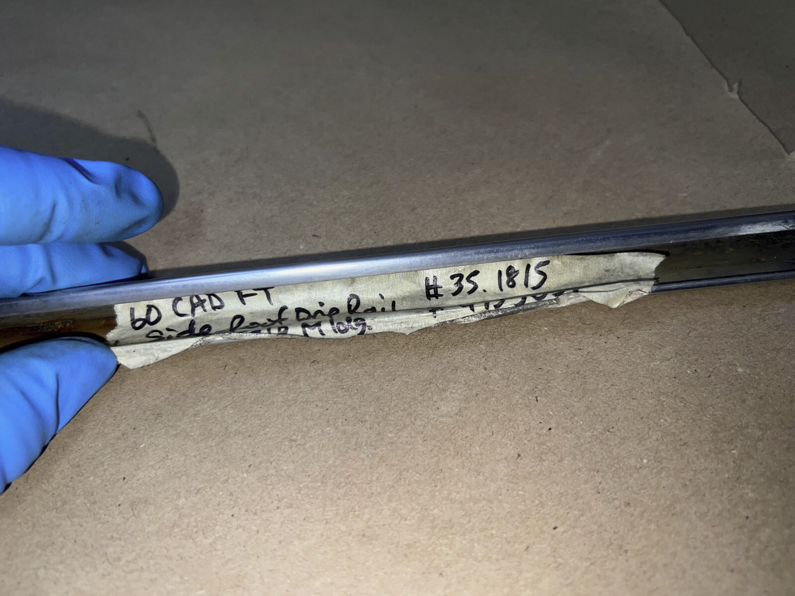 OEM 1959 1960 Cadillac Sed. Deville Flat Top DRIVER SIDE ROOF DRIP RAIL SCALP MOLDING TRIM #4755637 - Image 23