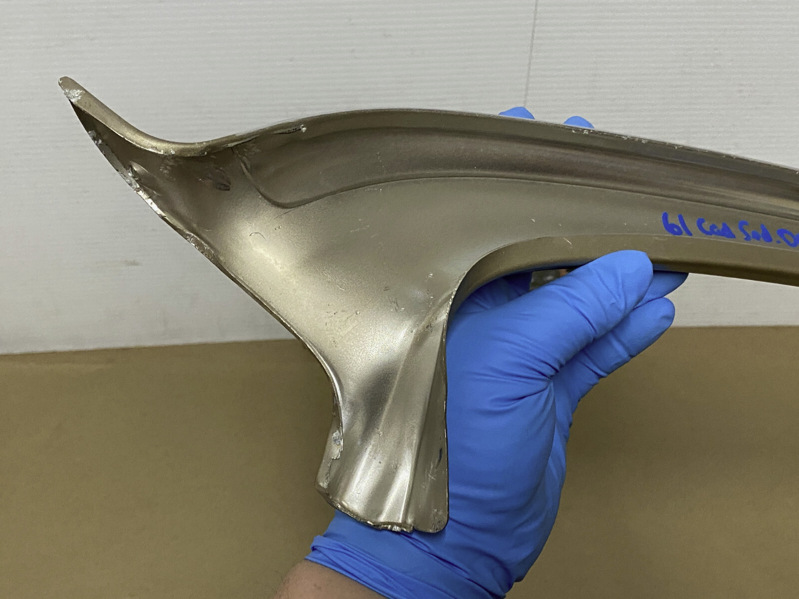 OEM 61 Cadillac Deville HardTop LEFT INTERIOR FRONT WINDSHIELD A PILLAR MOLDING TRIM #4815623 - Image 22