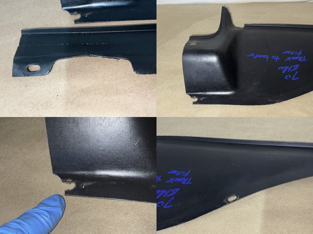 OEM 1970 Cadillac Eldorado RIGHT & LEFT REAR TRUNK TO BUMPER FILLERS PANELS TRIM COVER - Image 23