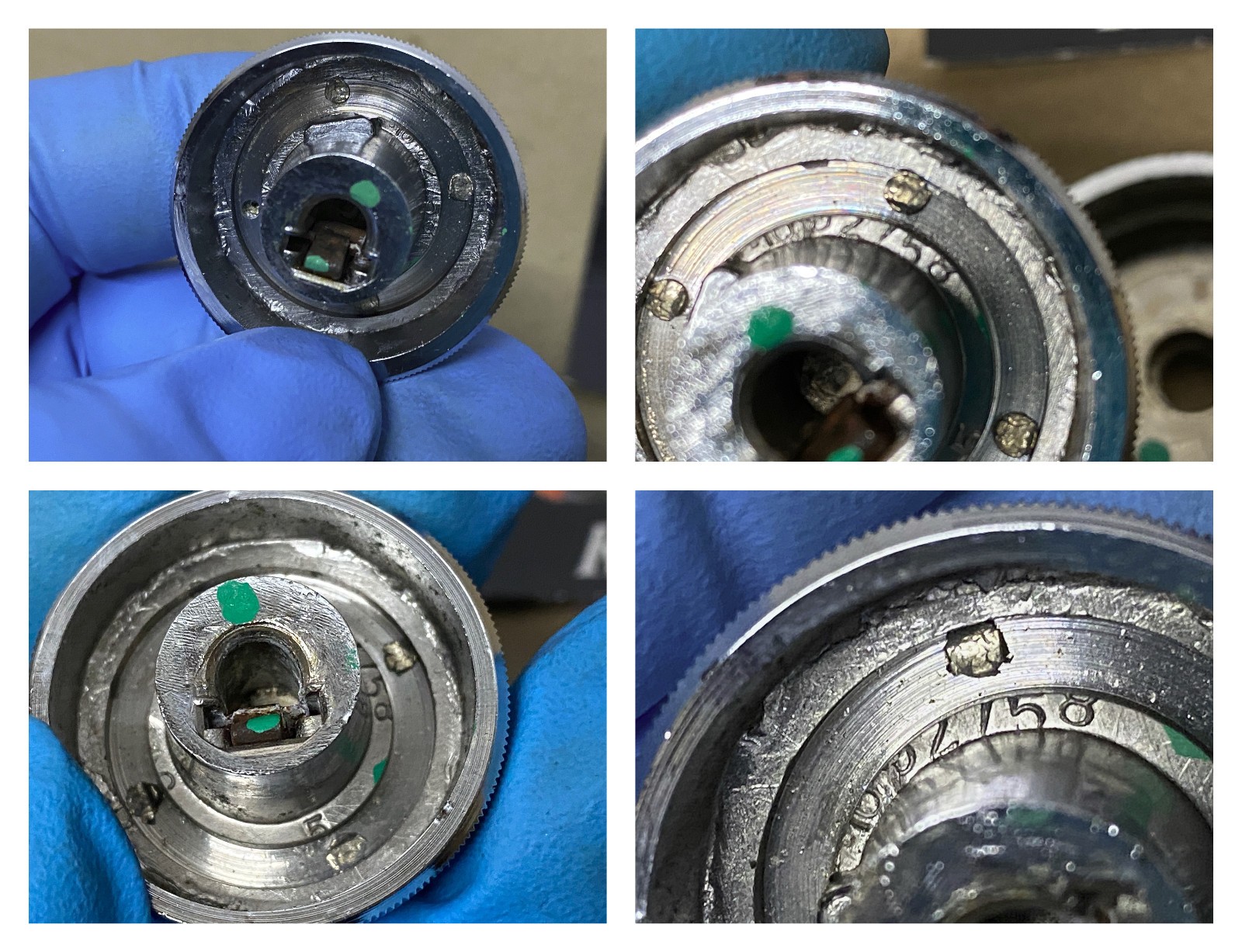 OEM 1974 1975 1976 Cadillac Deville Fleetwood Calais 1974 1975 1976 1977 1978 Eldorado 1976 1977 1978 1979 Seville DASH RADIO KNOBS w/GOLD WREATH BEZELS ESCUTCHEONS #1602756/#1497099 - Image 23