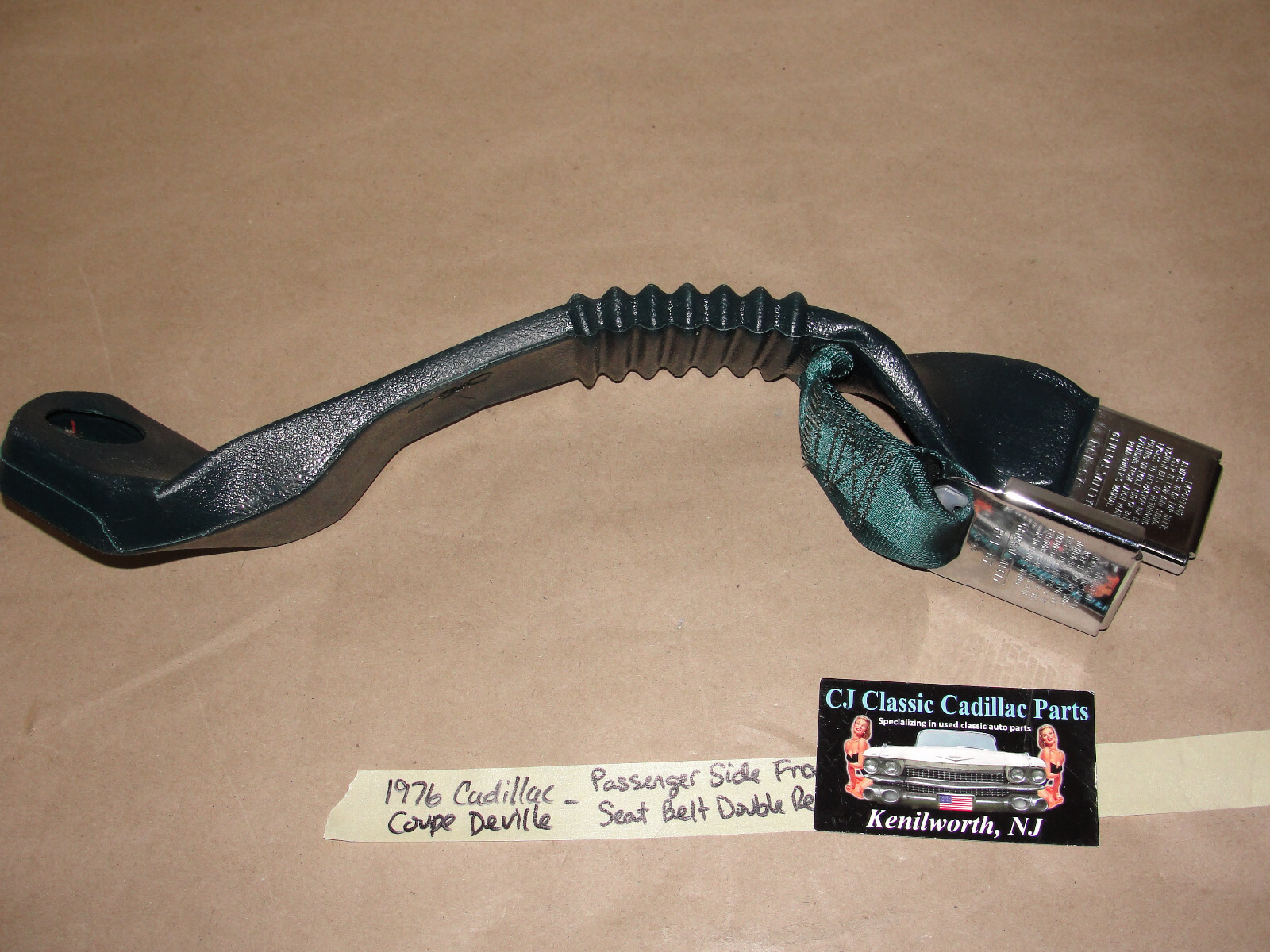 OEM 1971 1972 1973 1974 1975 1976 Cadillac Deville Calais Fleetwood 1971 1972 1973 1974 1975 1976 1977 1978 Eldorado RIGHT PASSENGER SIDE FRONT SEAT BELT DOUBLE BUCKLE RECEIVER - Image 23