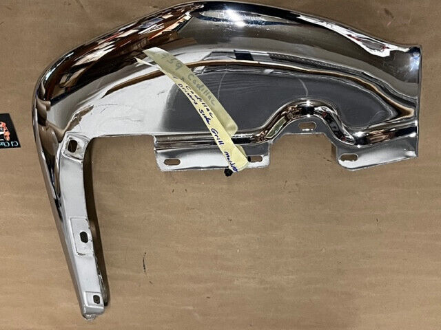 OEM 1959 Cadillac Deville Eldorado LEFT DRIVER SIDE FRONT BUMPER CENTER GRILL EXTENSION #1470318 - Image 24