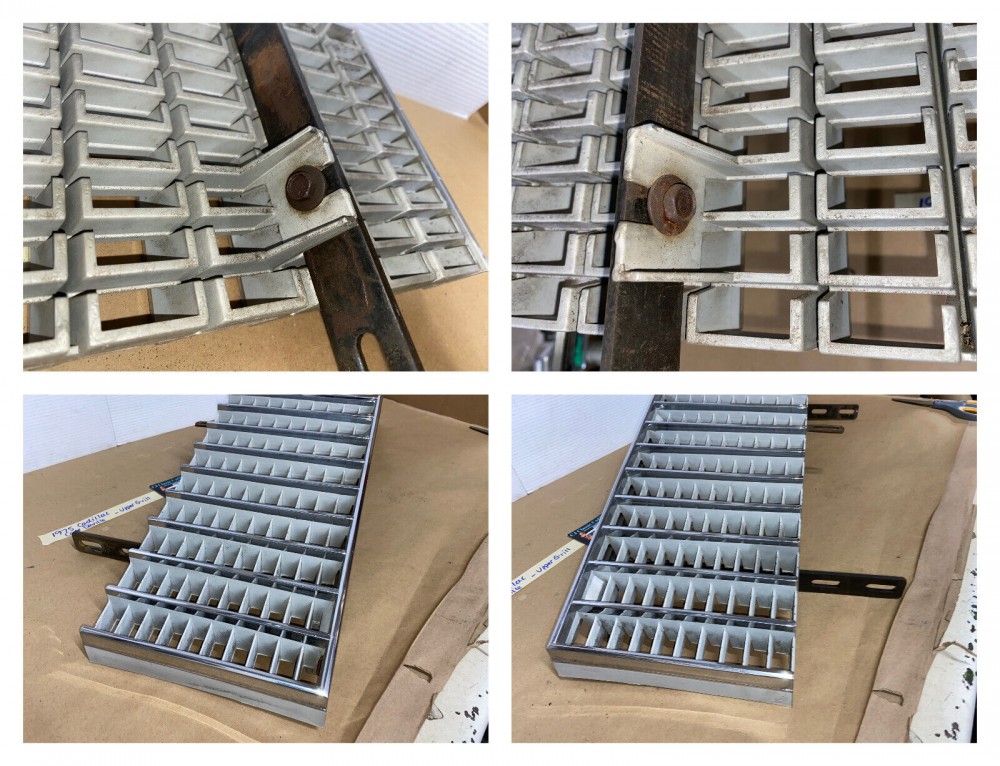 OEM 1975 1976 Cadillac Deville Calais Fleetwood FRONT UPPER GRILL WITH SUPPORT MOUNTING BRACKETS #1605173 - Image 24