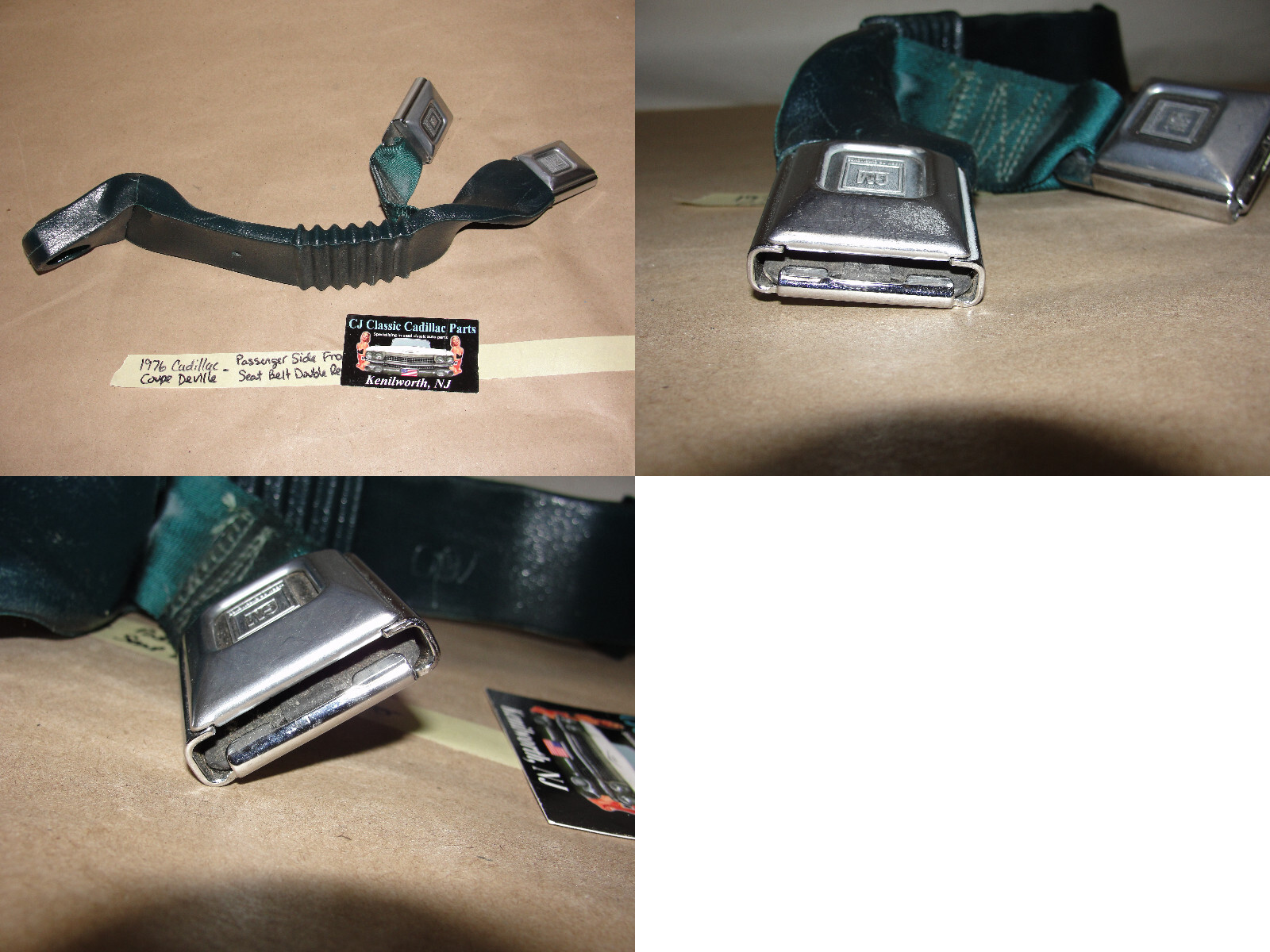 OEM 1971 1972 1973 1974 1975 1976 Cadillac Deville Calais Fleetwood 1971 1972 1973 1974 1975 1976 1977 1978 Eldorado RIGHT PASSENGER SIDE FRONT SEAT BELT DOUBLE BUCKLE RECEIVER - Image 24