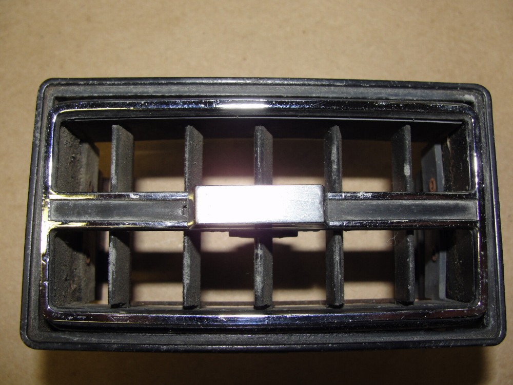 OEM 1967 Cadillac Deville Eldorado Calais Fleetwood CHROME INTERIOR DASH AC HEATER SIDE VENT DUCT #1489138 - Image 2