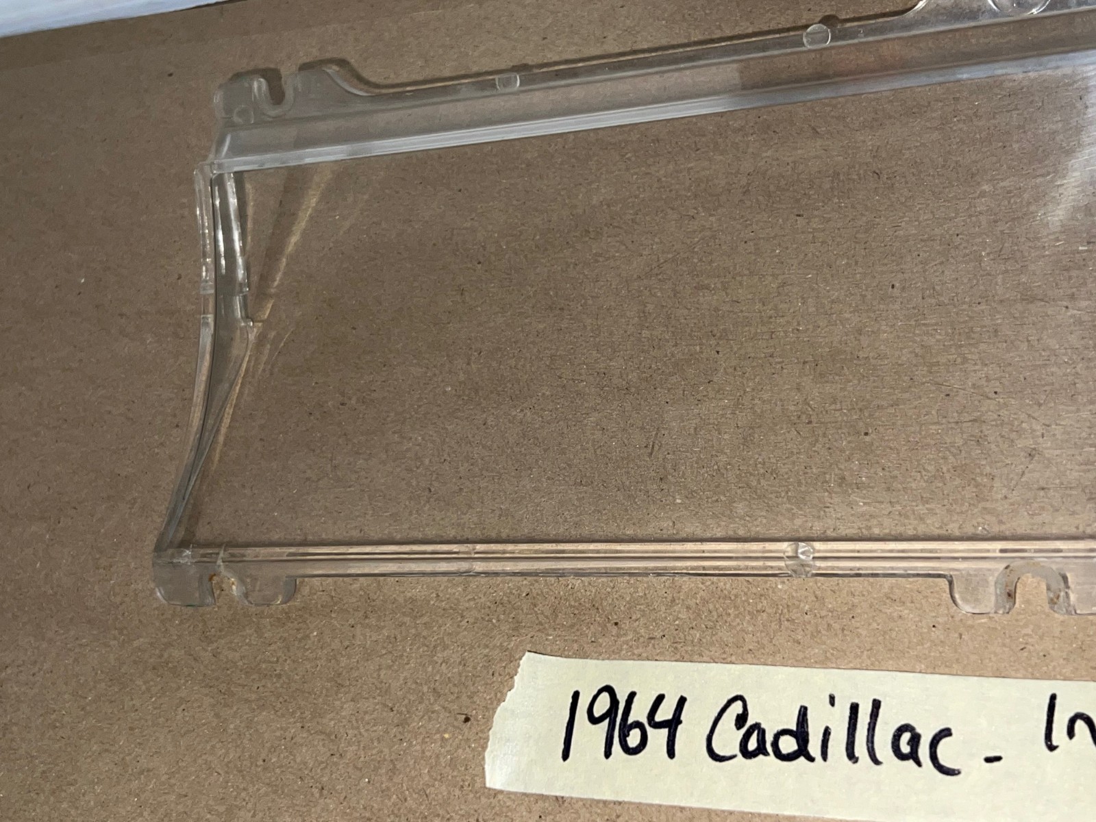 OEM 1963 1964 Cadillac Deville Eldorado Fleetwood INSTRUMENT CLUSTER PLASTIC LENS #640607 - Image 2
