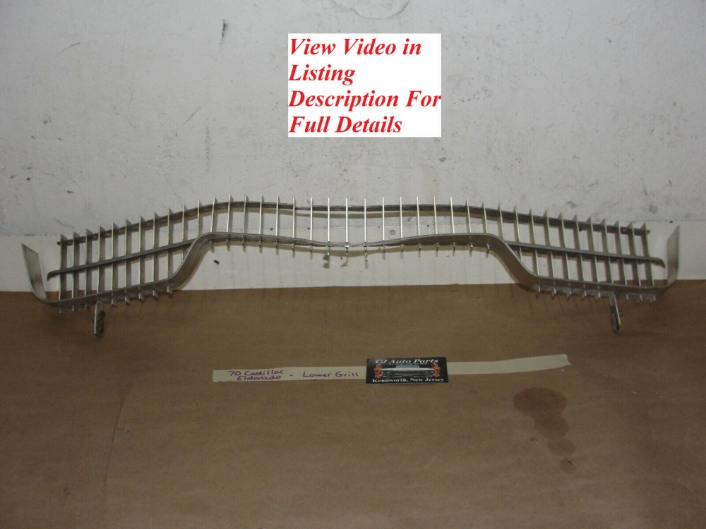 OEM 1970 Cadillac Eldorado FRONT LOWER GRILL #3514943 - Image 2