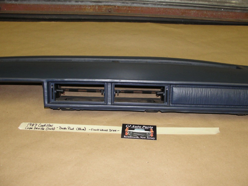 OEM 1985 1986 1987 1988 Cadillac Fleetwood Deville FWD UPPER DASH PAD DASHBOARD ~ BLUE #1634275 - Image 3