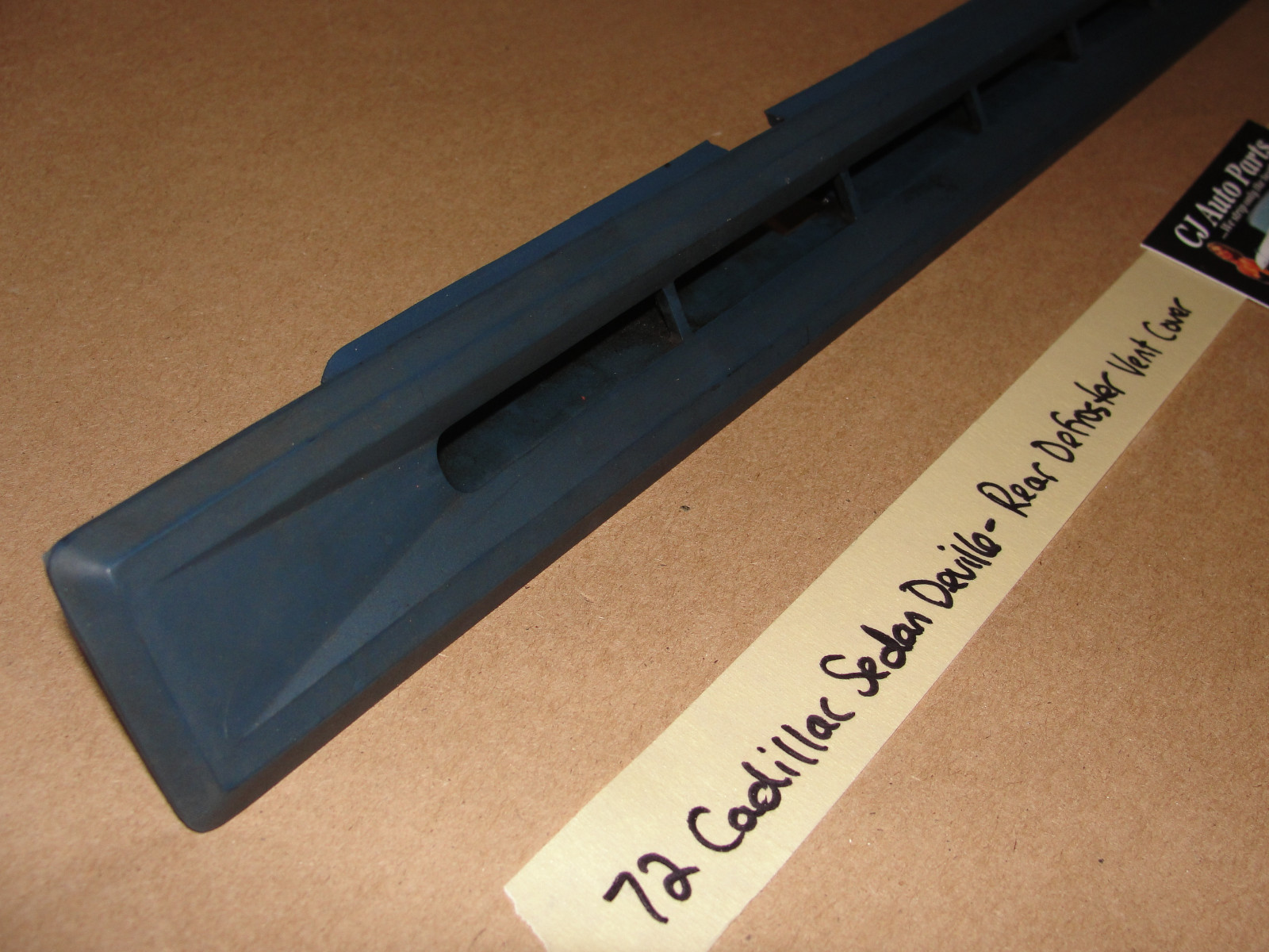OEM 1972 1973 Cadillac Sedan Deville REAR DEFROSTER DUCT VENT GRILL COVER TRIM BLUE - Image 2