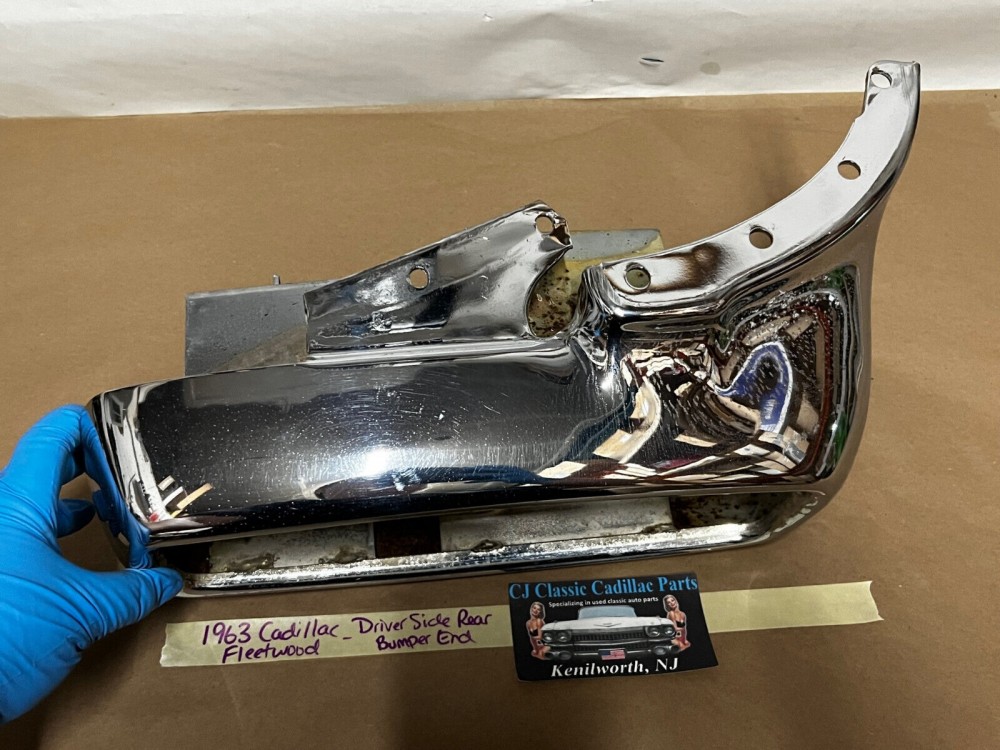 OEM 1963 Cadillac Fleetwood Deville Eldordo LEFT DRIVER SIDE REAR BUMPER END TAIL LIGHT HOUSING #3512757 - Image 3