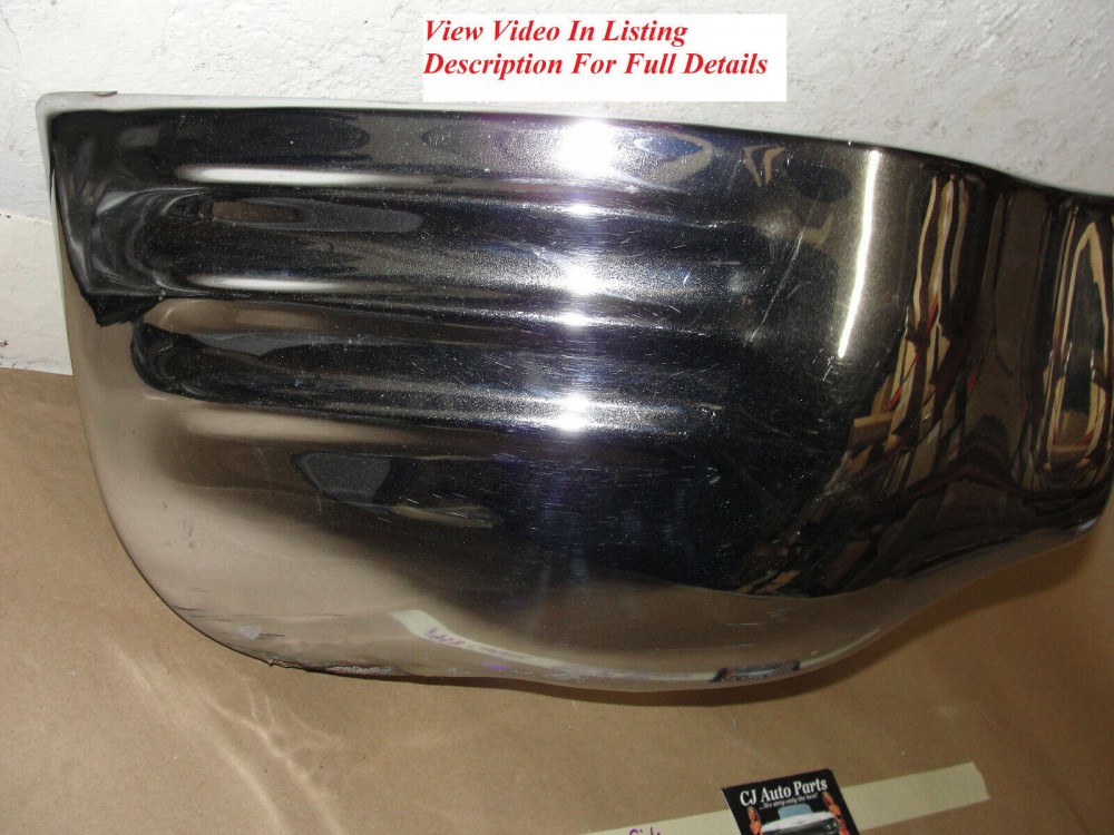 OEM 1958 Cadillac Deville Eldorado Fleetwood RIGHT PASSENGER SIDE FRONT BUMPER END LOWER #3511183 - Image 2