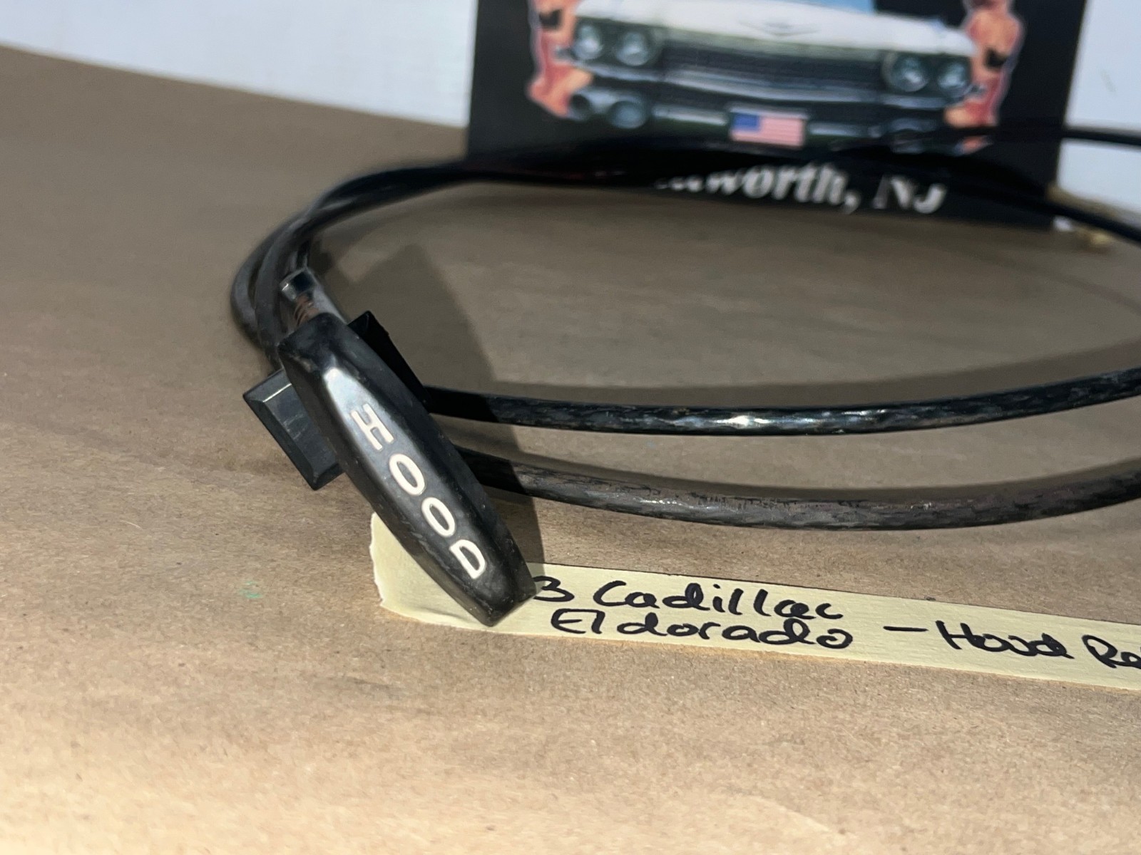 OEM 1971 1972 1973 Cadillac Deville Fleetwood Calais Eldorado Commercial Chassis HOOD RELEASE CABLE HANDLE LEVER CONTROL - Image 17