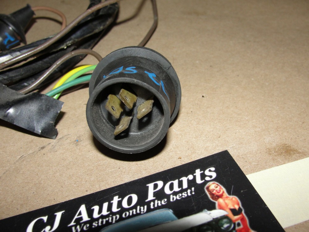 OEM 1971 1972 Cadillac Deville Eldorado Fleetwood TRUNK TAIL LIGHT GAS TANK WIRE HARNESS CONNECTORS - Image 2