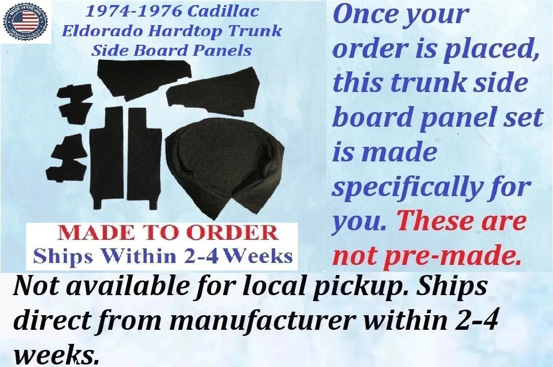 1974 1975 1976 Cadillac Eldorado HardTop TRUNK SIDE BOARD PANELS #CAD-SDP-367 - Image 2