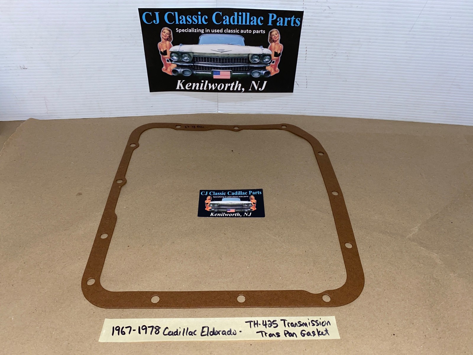 NEW 1967 1968 1969 1970 1971 1972 1973 1974 1975 1976 1977 1978 Cadillac Eldorado TH425 TRANSMISSION TRANS PAN GASKET - Image 2
