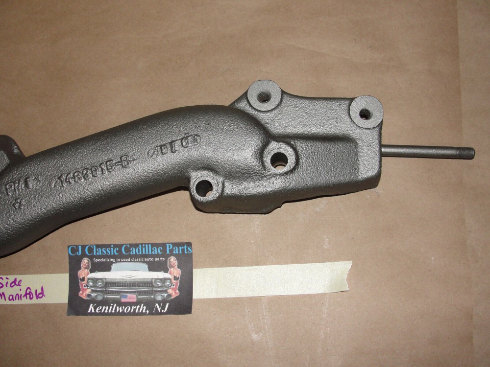OEM 1964 CADILLAC FLEETWOOD, SERIES 62, DEVILLE, ELDORADO, 75 SERIES 429 ENGINE RIGHT PASSENGER SIDE EXHAUST MANIFOLD #1481668 (also fits 1965 Cadillac 75 Series, Commercial Chassis) - Image 2