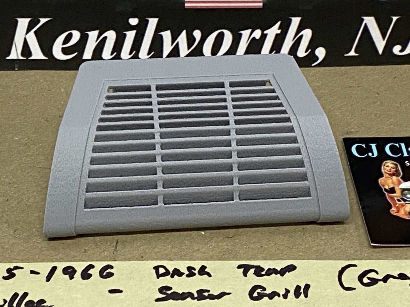 NEW 1965 1966 CADILLAC DEVILLE ELDORADO FLEETWOOD CALAIS DASH IN-CAR TEMP SENSOR GRILL COVER TRIM - GRAY - Image 2