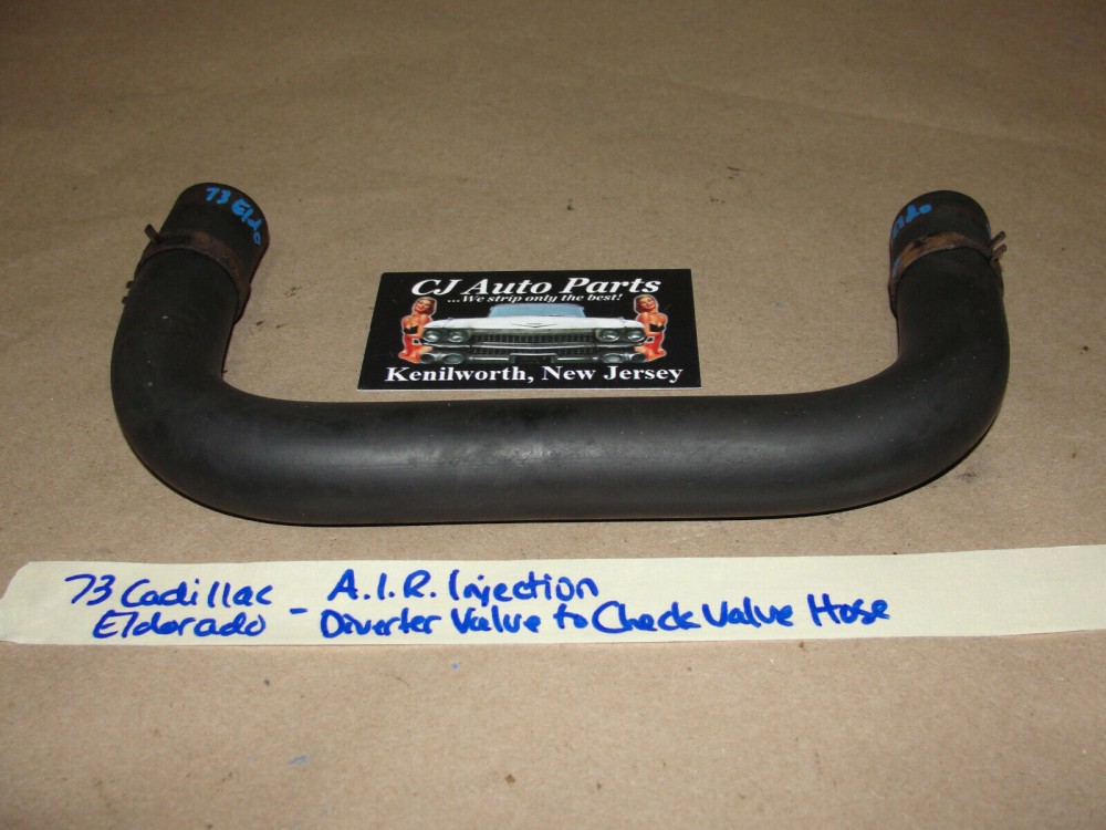 OEM 1973 1974 Cadillac Deville Calais Fleetwood Eldorado AIR SMOG PUMP DIVERTER VALVE TO CHECK VALVE ON ENGINE HOSE #1602277 - Image 2