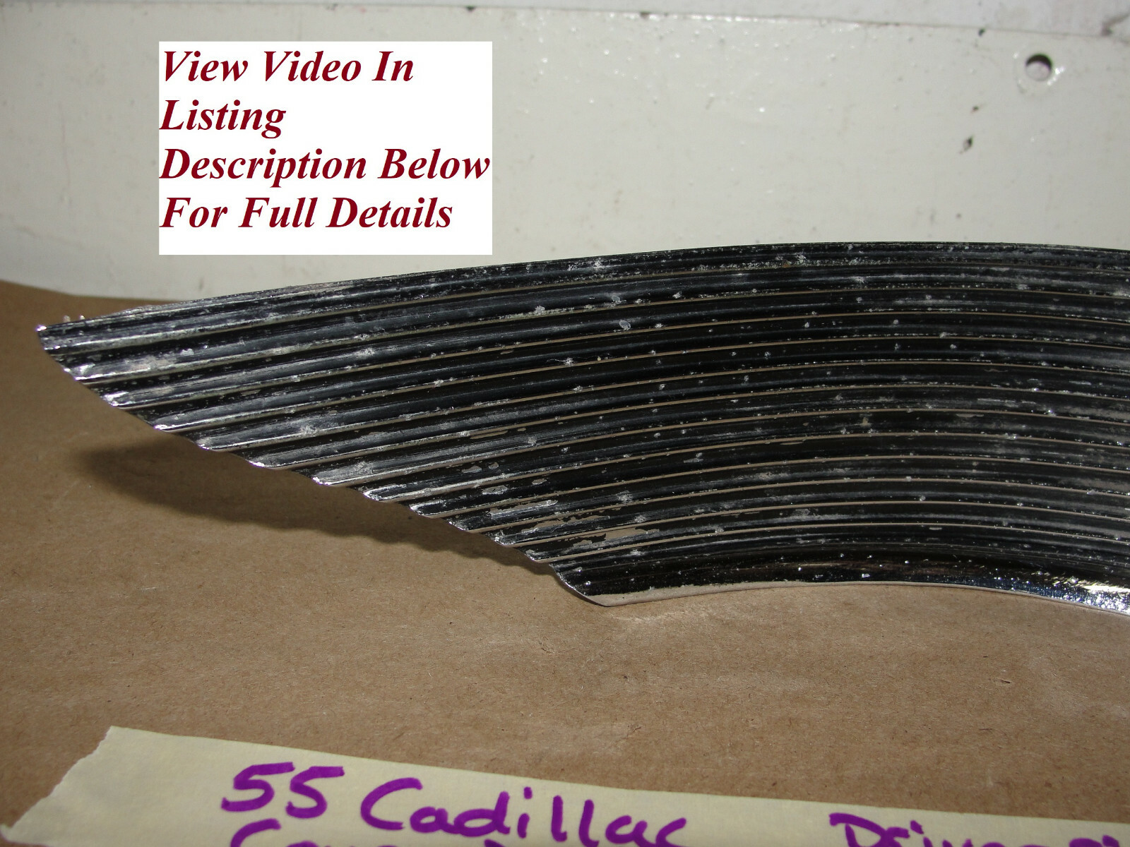 OEM 1955 Cadillac Deville Eldorado Fleetwood LEFT DRIVER SIDE DASH HEADLIGHT SWITCH BEZEL TRIM - Image 2