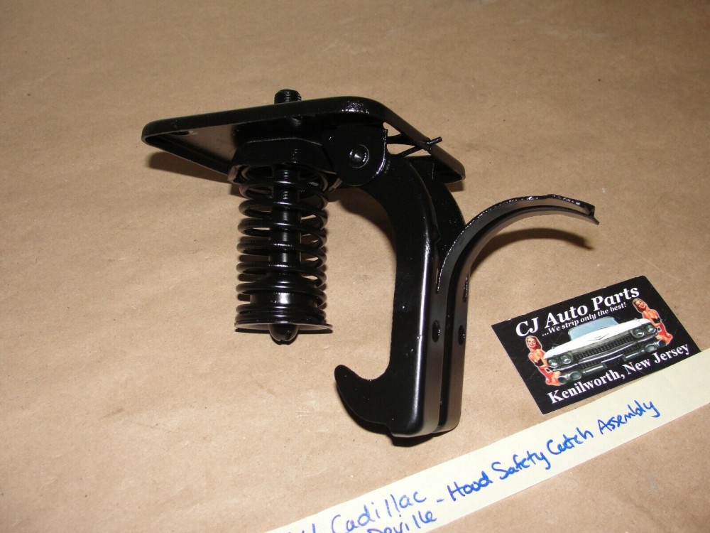 OEM 1963 1964 Cadillac Deville Fleetwood Upper Hood Safety Catch Latch Release Pop-Up Spring Assembly - Image 2