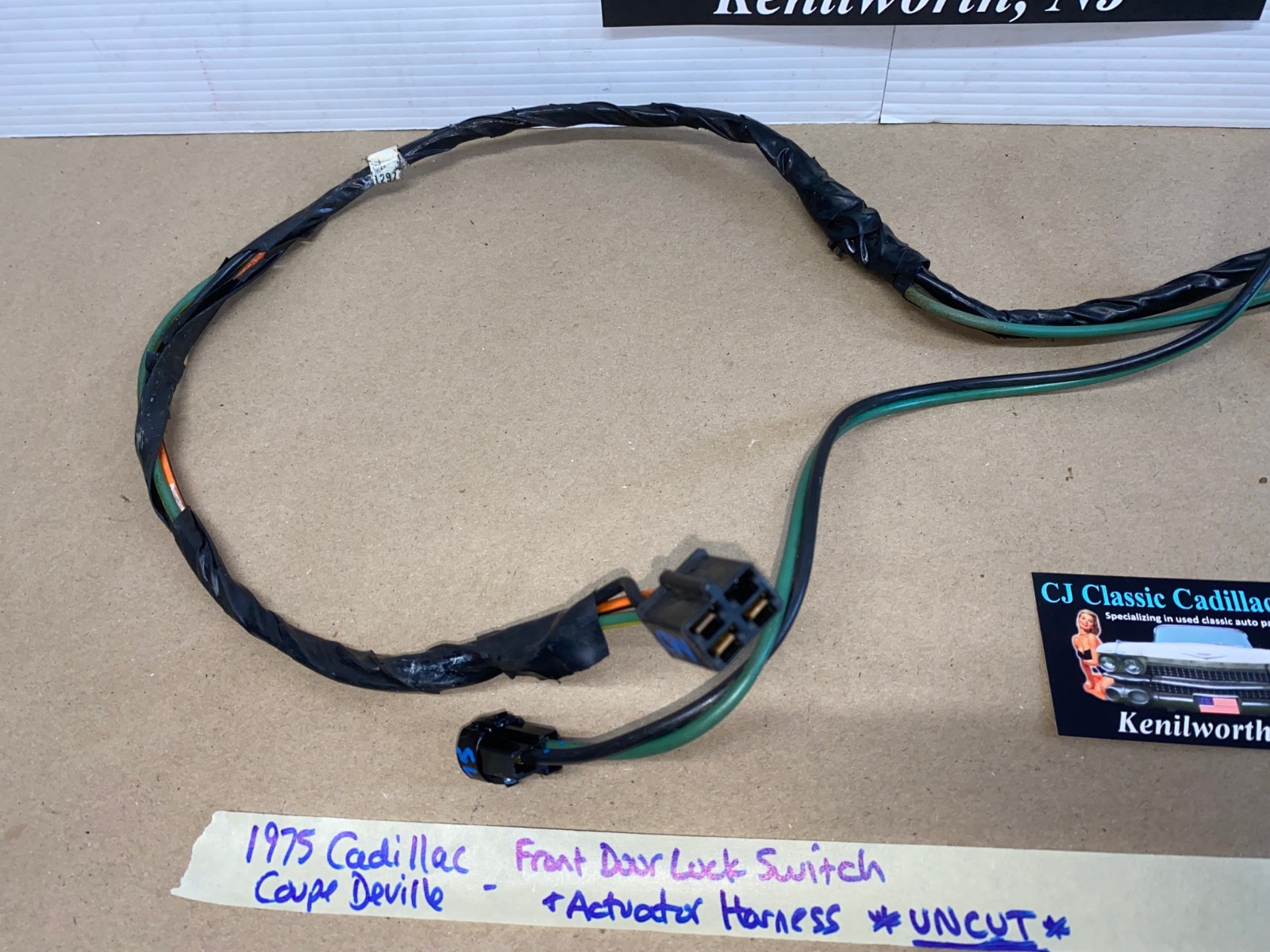 OEM 1971 1972 1973 1974 1975 Cadillac Deville Eldorado Calais Coupes FRONT DOOR LOCK SWITCH & ACTUATOR WIRE HARNESS CONNECTOR #9821297 - Image 20