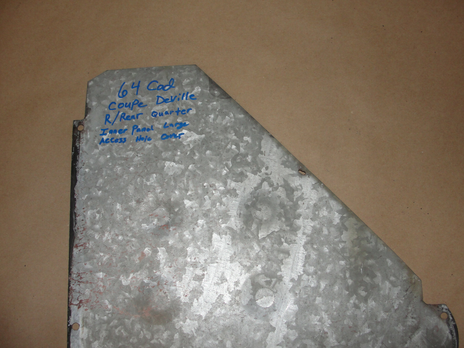 1964 Cadillac Coupe Deville RIGHT REAR QUARTER WINDOW REGULATOR ACCESS PANEL COVER - Image 8