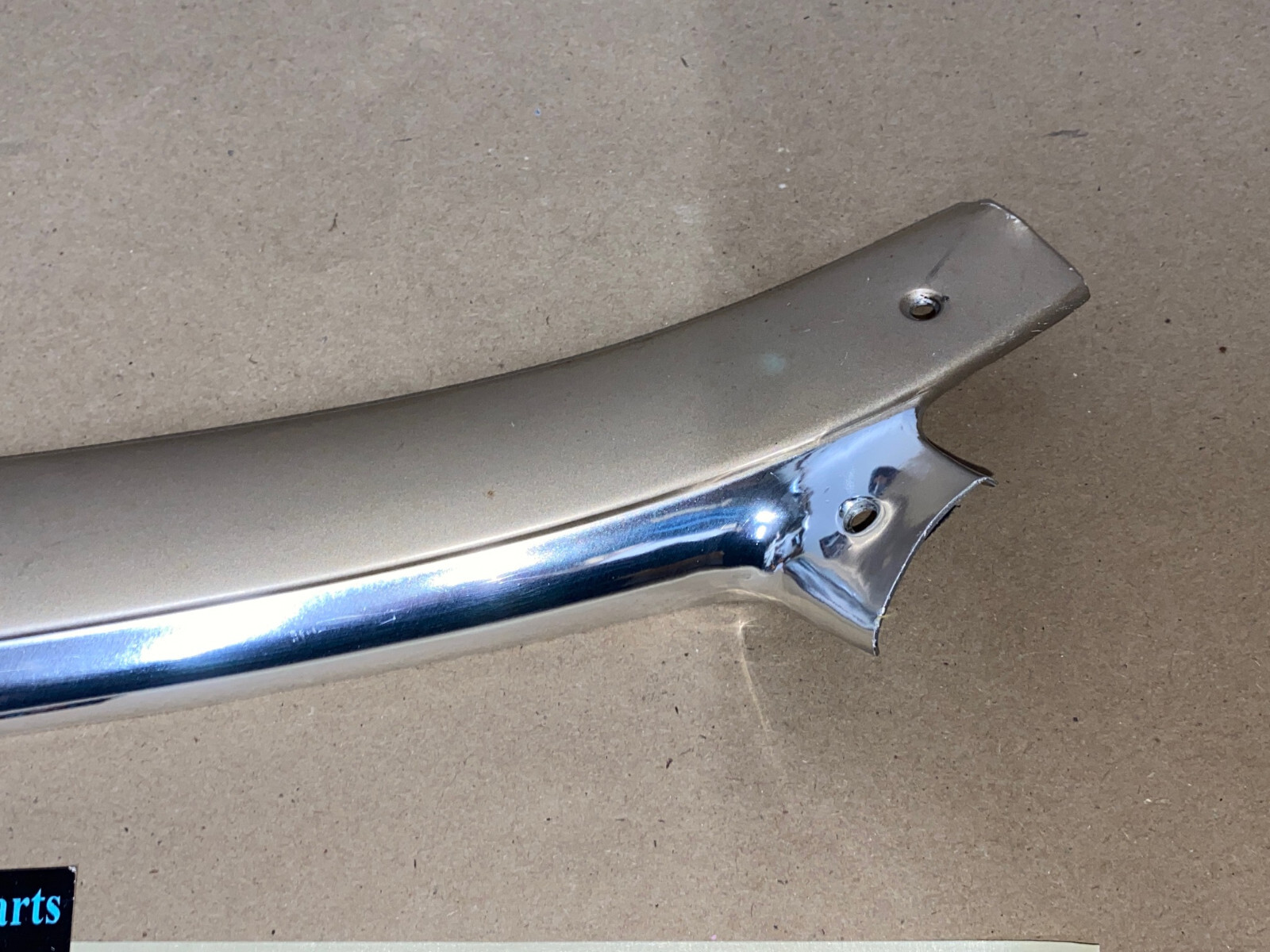 OEM 61 Cadillac Deville HardTop LEFT INTERIOR FRONT WINDSHIELD A PILLAR MOLDING TRIM #4815623 - Image 2