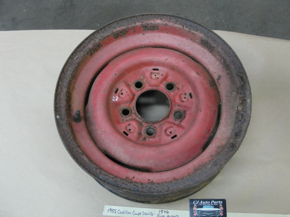 OEM 1948 1949 1950 1951 1952 1953 1954 1955 Cadillac Deville Fleetwood STEEL WHEEL RIM #003 15 X 6 KELSEY HAYS - Image 2