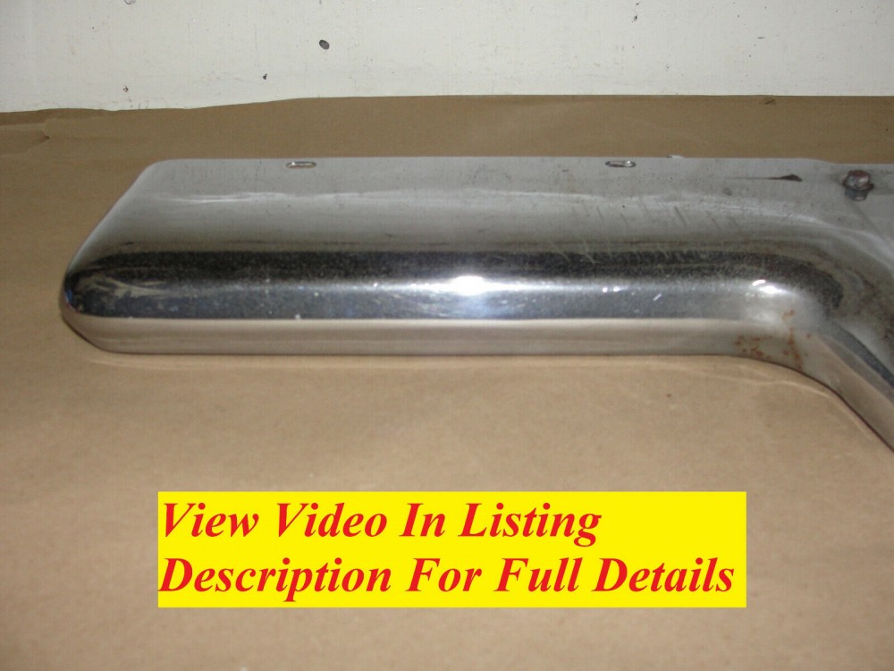 OEM 1965 Cadillac Deville Eldorado Fleetwood Calais LEFT DRIVER SIDE FRONT BUMPER UPPER END #35113312 - Image 2