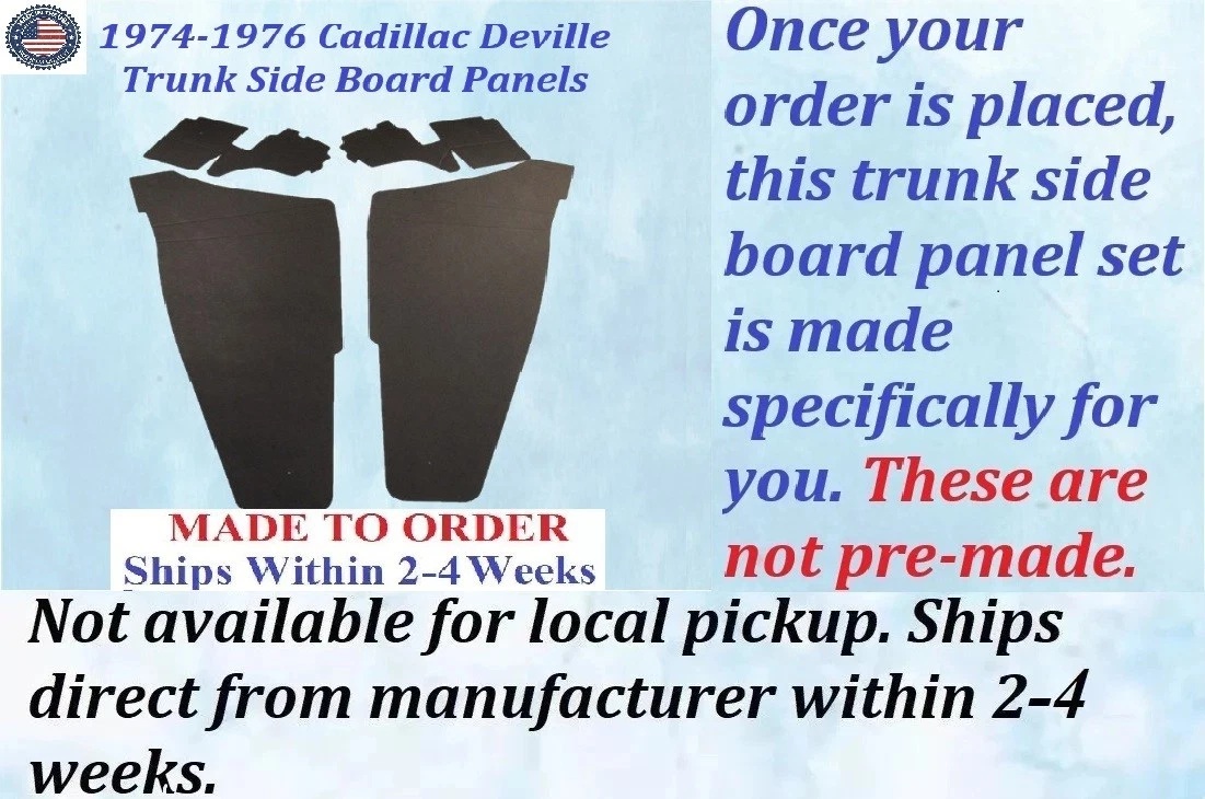 1974 1975 1976 Cadillac Deville TRUNK SIDE BOARD PANELS #CAD-SDP-365 - Image 2