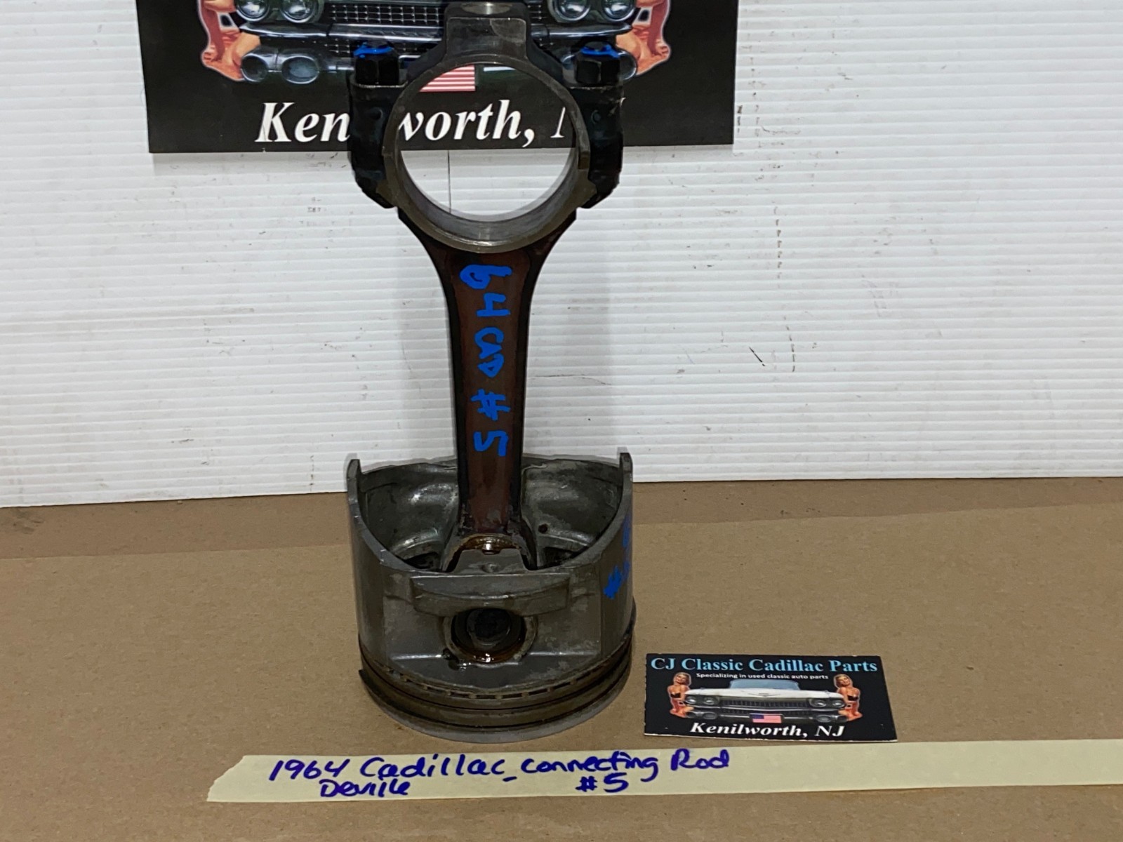 OEM 1964 1965 1966 1967 Cadillac Deville Fleetwood Eldorado Calais 429 ENGINE CONNECTING ROD & PISTON #5 - Image 15