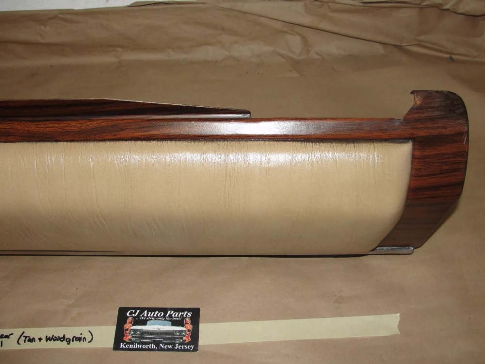 OEM 1974 1975 1976 Cadillac Coupe Deville Calais 2 Door LEFT REAR UPPER QUARTER DOOR PANEL WOODGRAIN - Image 2