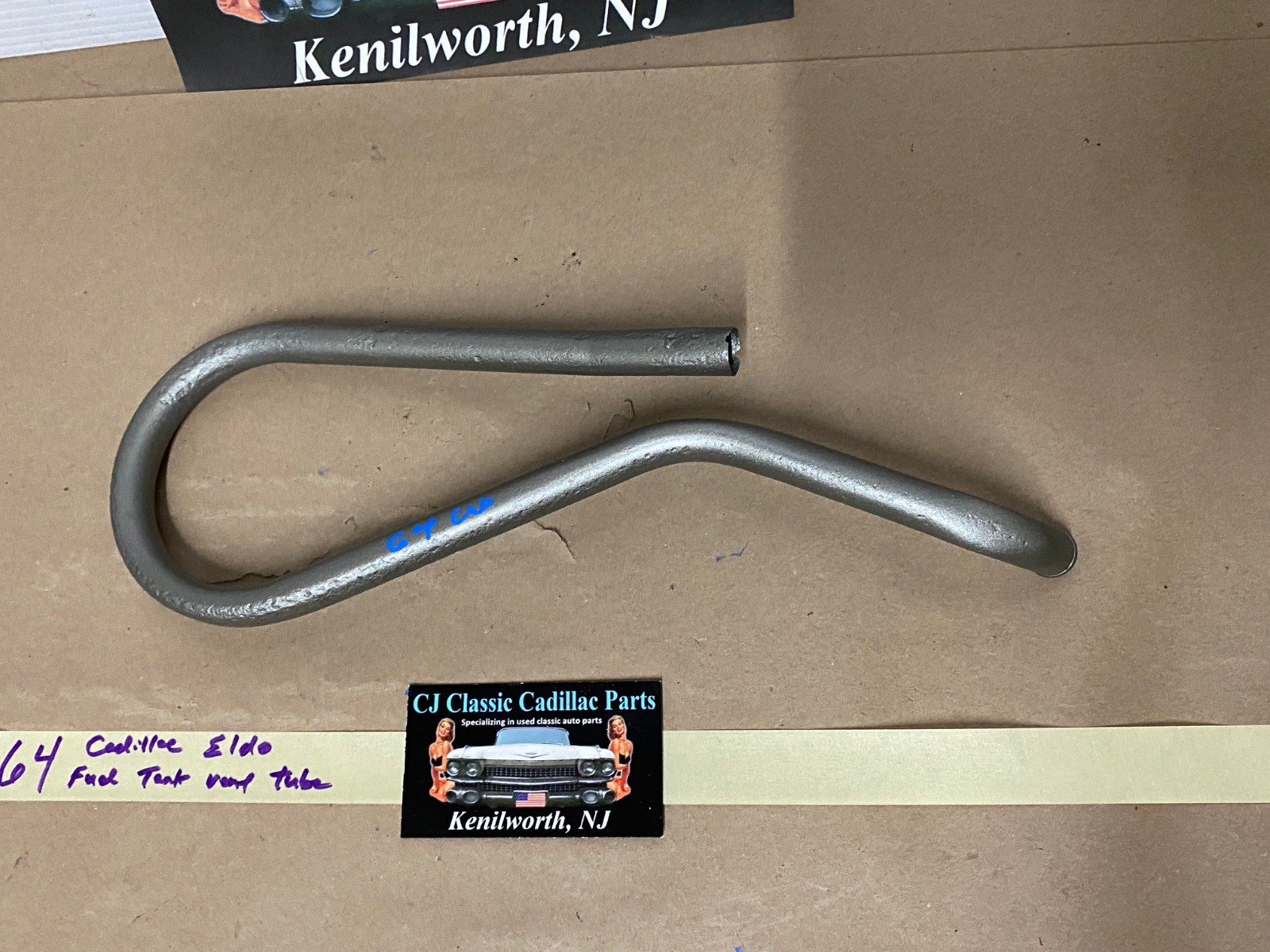 OEM 1961 1962 1963 1964 Cadillac Deville Eldorado Fleetwood GAS FUEL TANK VENT TUBE PIPE #1478877 - Image 2