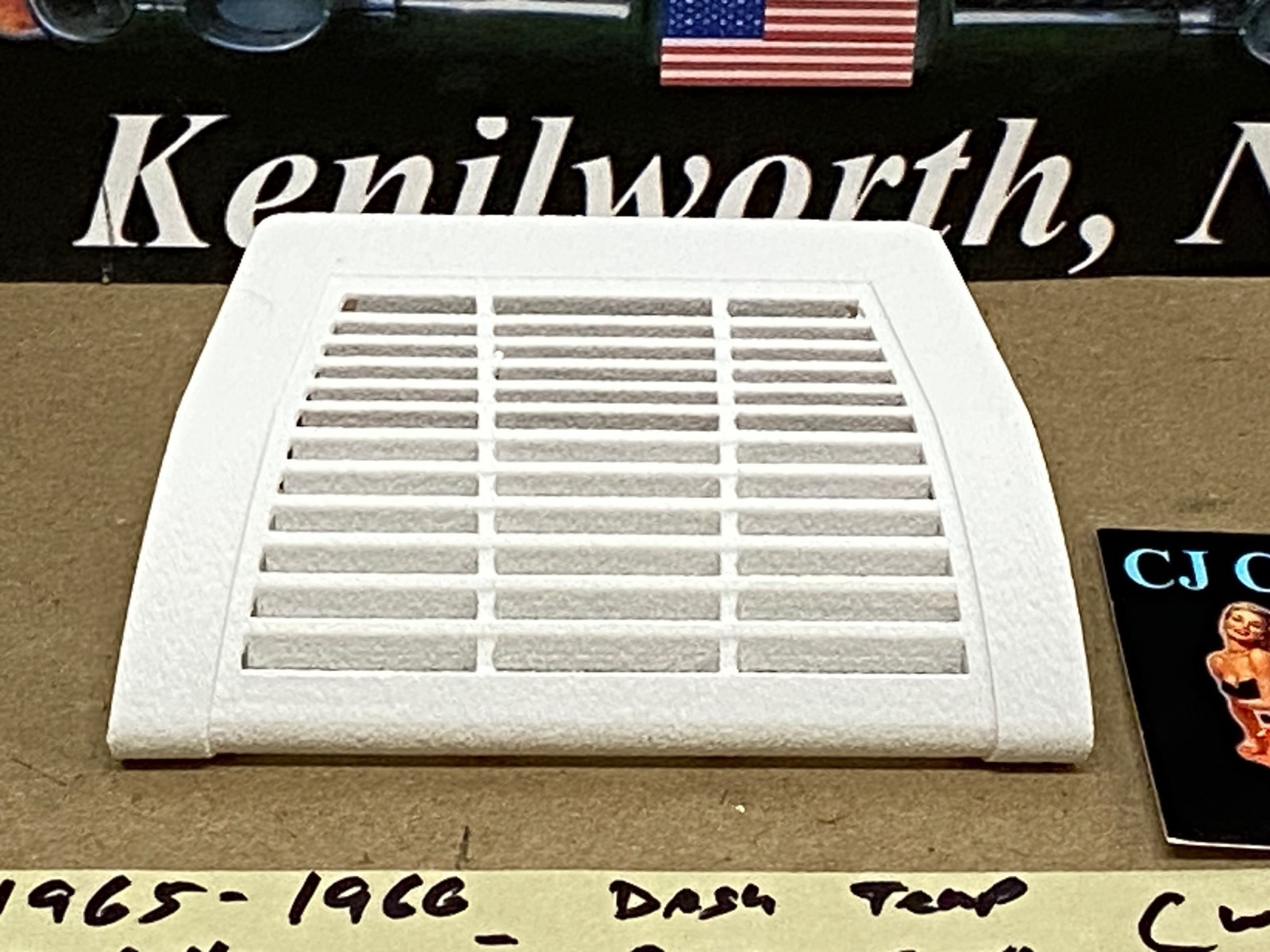NEW 1965 1966 CADILLAC DEVILLE ELDORADO FLEETWOOD CALAIS DASH IN-CAR TEMP SENSOR GRILL COVER TRIM - WHITE - Image 8