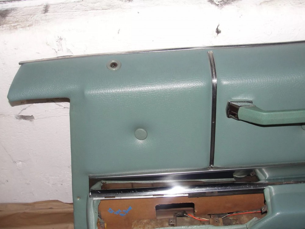 OEM 1967 Cadillac Sedan DeVille Calais Fleetwood 4 Door RIGHT PASSENGER SIDE REAR DOOR PANEL ARM REST TRIM - Image 2