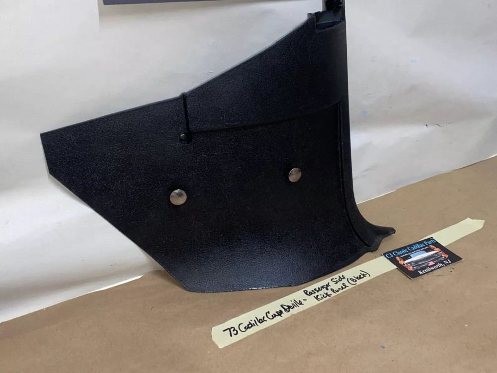 OEM 1971 1972 1973 1974 1975 1976 Cadillac Deville Eldorado Fleetwood Calais RIGHT PASSENGER SIDE LOWER KICK PANEL TRIM - BLACK #9826586 - Image 3