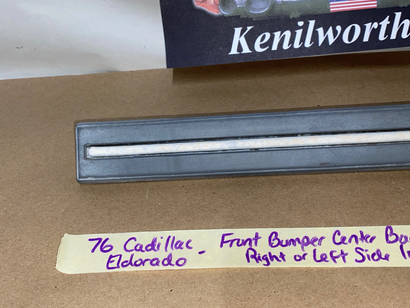 OEM 1975 1976 1977 1978 CADILLAC ELDORADO FRONT BUMPER CENTER BAR IMPACT STRIP CUSHION W/STUDS #1605272 LEFT OR RIGHT SIDE - Image 17