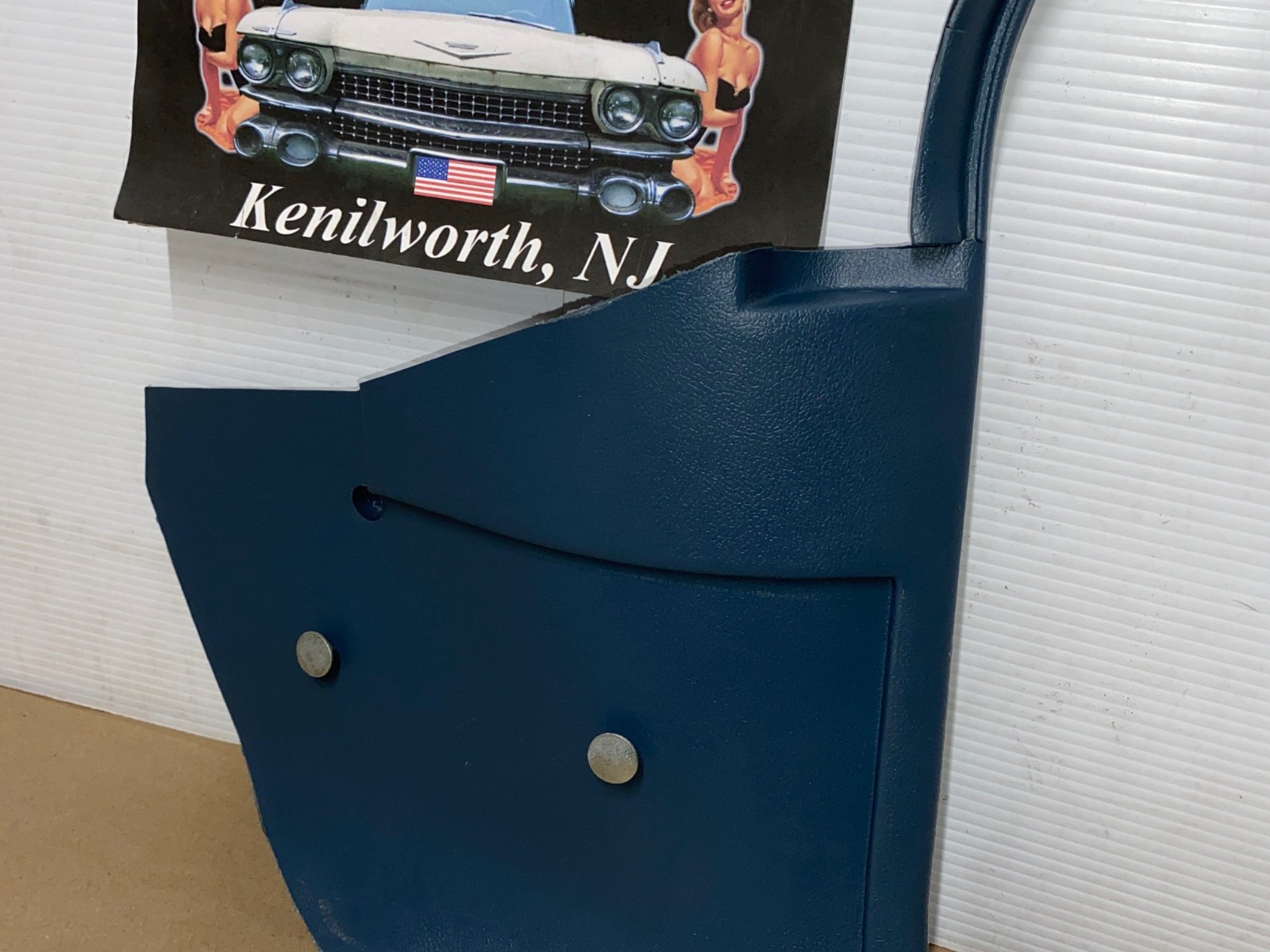 OEM 1971 1972 1973 1974 1975 1976 Cadillac Deville Eldorado Fleetwood Calais RIGHT PASSENGER SIDE LOWER KICK PANEL TRIM - BLUE - Image 13