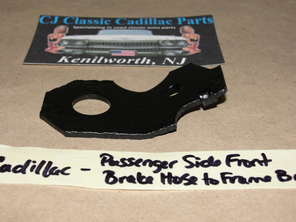 OEM 1959 1960 Cadillac Deville Eldorado Fleetwood RIGHT PASSENGER SIDE FRONT BRAKE HOSE TO FRAME MOUNTING BRACKET - Image 3