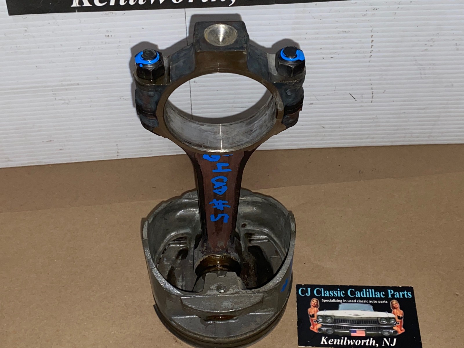 OEM 1964 1965 1966 1967 Cadillac Deville Fleetwood Eldorado Calais 429 ENGINE CONNECTING ROD & PISTON #5 - Image 14