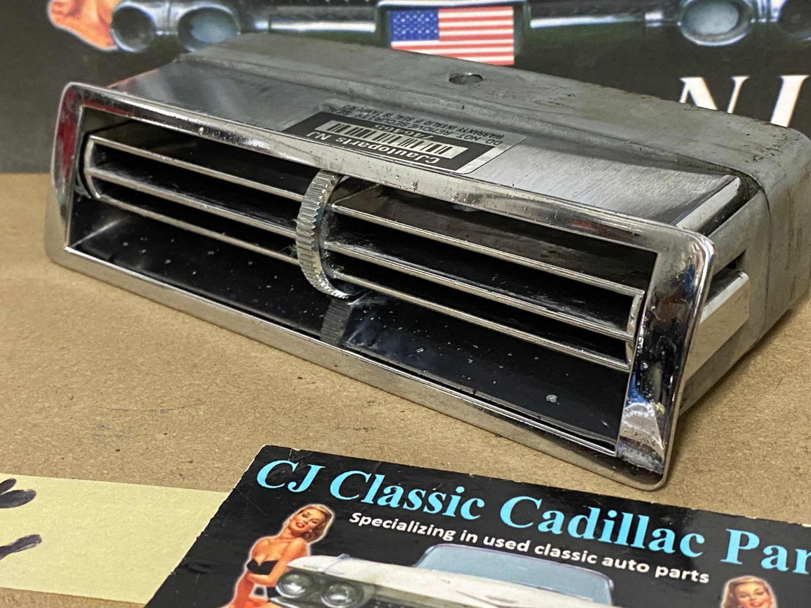 OEM 1963 1964 Cadillac Deville Eldorado Fleetwood CENTER DASH A/C VENT DUCT #1479432 - Image 12