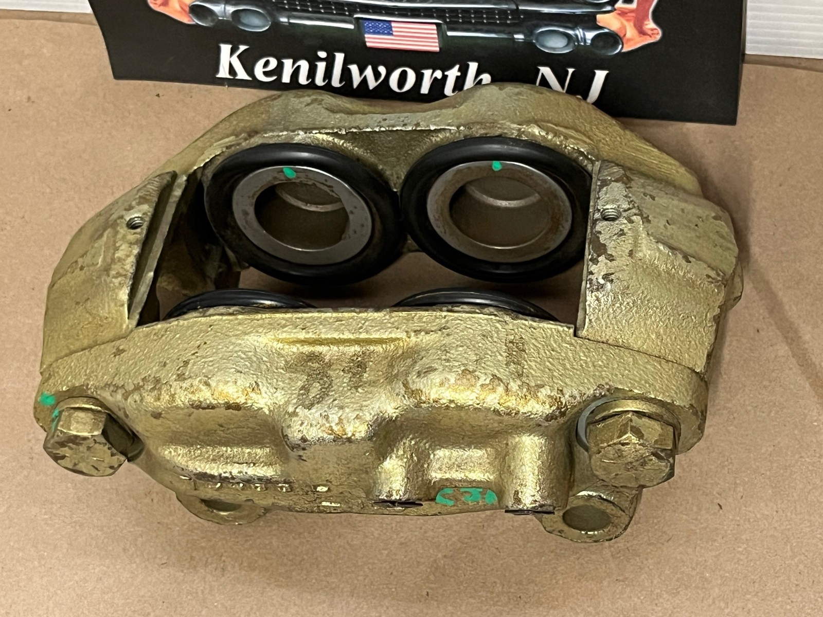 REBUILT 1967 1968 CADILLAC ELDORADO LEFT SIDE FRONT DISC BRAKE CALIPER UNLOADED #1490041/#74495 - Image 3