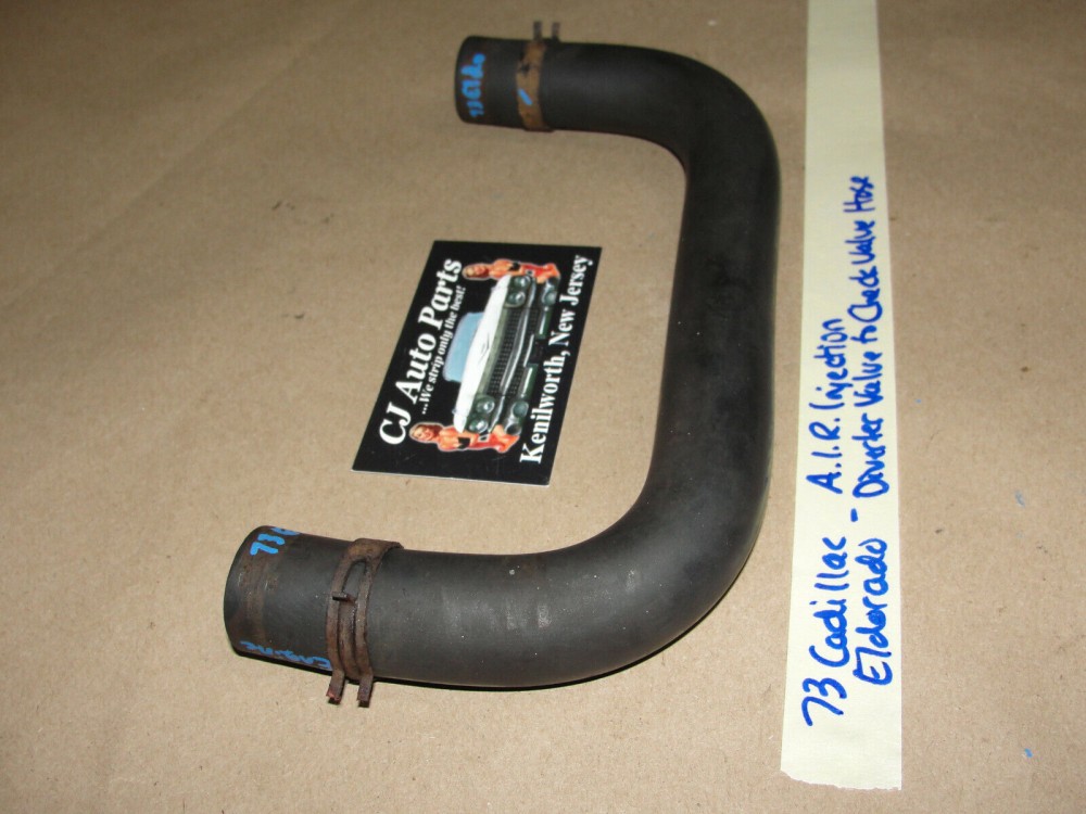 OEM 1973 1974 Cadillac Deville Calais Fleetwood Eldorado AIR SMOG PUMP DIVERTER VALVE TO CHECK VALVE ON ENGINE HOSE #1602277 - Image 3