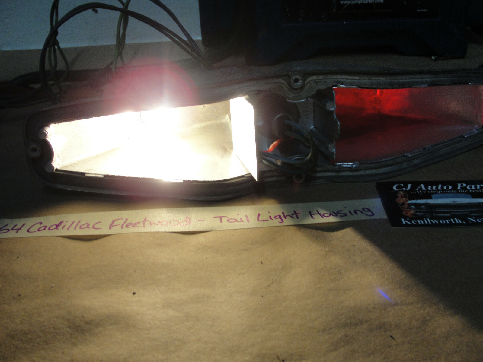OEM 1964 Cadillac Fleetwood Deville Eldorado TAIL LIGHT BULB HOUSING ~ **TESTED** #5954877/#5954854/#5954885 - Image 3