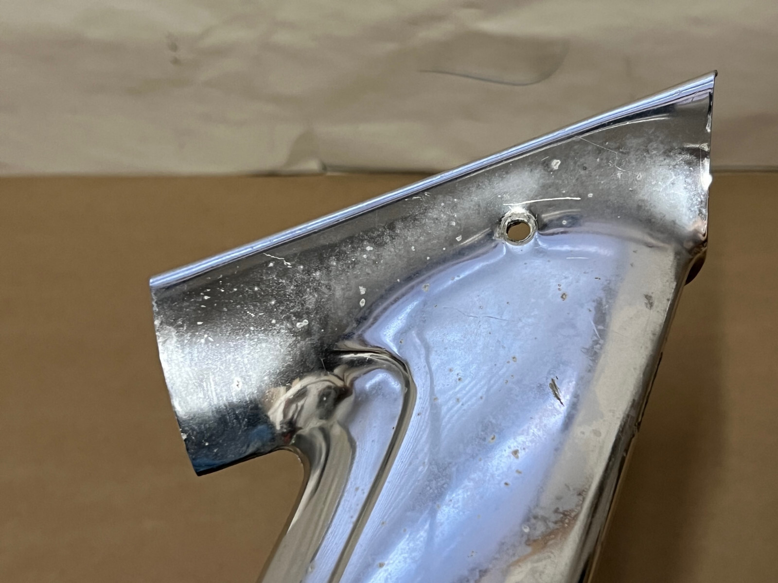OEM 1959 1960 Cadillac Sedan Deville FLAT TOP INT. LEFT REAR WINDSHIELD C-PILLAR SIDE TRIM #4803295 - Image 3