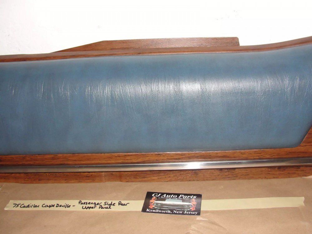 OEM 1974 1975 1976 Cadillac Coupe Deville Calais 2 Door RIGHT PASSENGER SIDE REAR UPPER QUARTER DOOR PANEL TRIM - Image 3