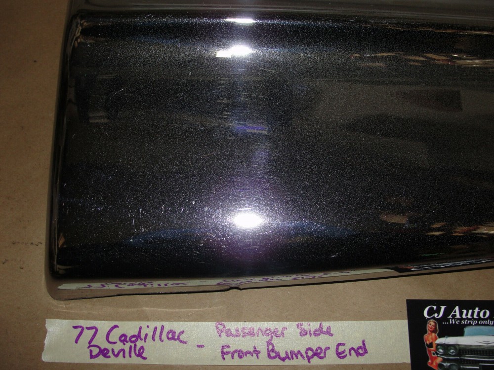 OEM 1977 1978 1979 Cadillac Deville Fleetwood RIGHT PASSENGER SIDE FRONT BUMPER END CORNER #1616191 - Image 3