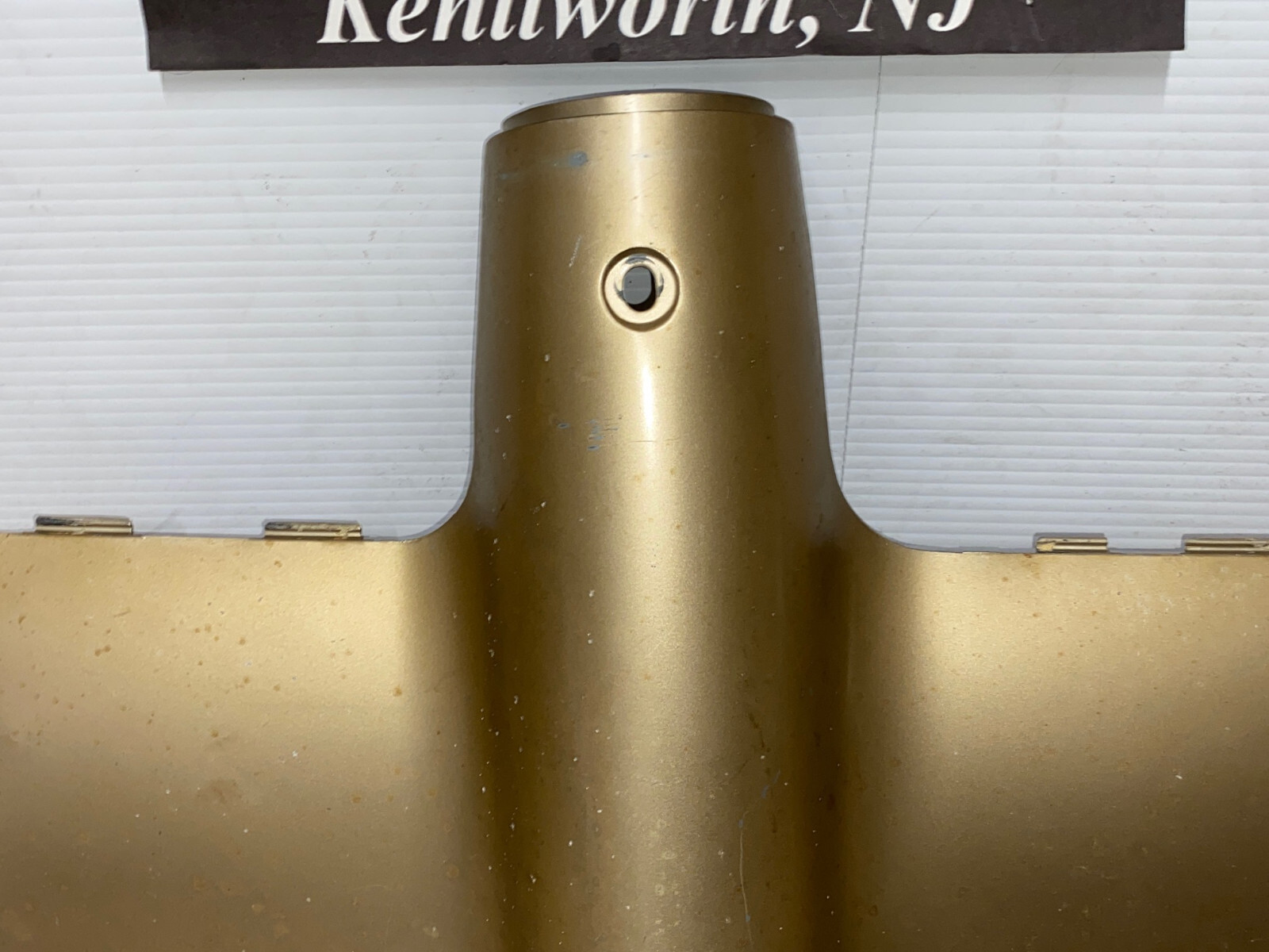 OEM 1961 Cadillac Deville Eldorado Fleetwood LOWER DASH UNDER COLUMN BEZEL TRIM * TAN/LIGHT BROWN * #1475194 - Image 11